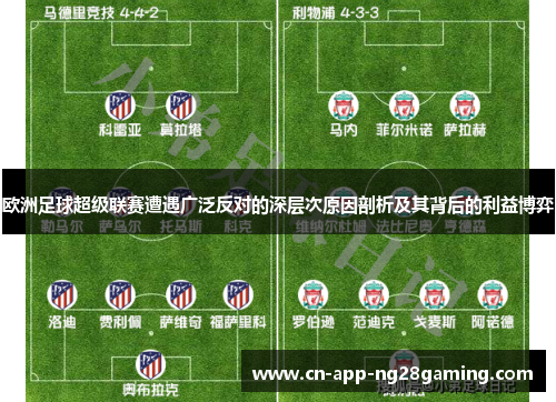 欧洲足球超级联赛遭遇广泛反对的深层次原因剖析及其背后的利益博弈